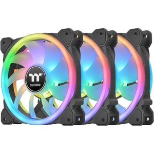 TT SWAFAN EX14 RGB Fan Black (3-Fan Pack) - 14cm