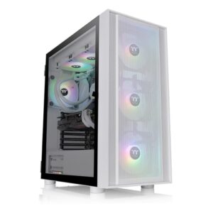 TT H570 TG ARGB Snow Mid Tower Chassis