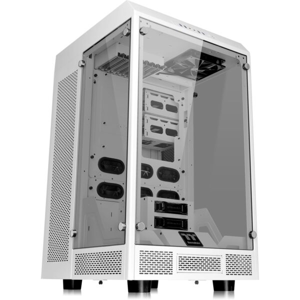 TT Tower 900 Snow Edition E-ATX Vertical Super Tower Chassis Tempered Glass 5.25 Bay