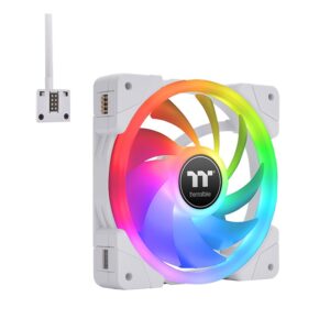 TT SWAFAN EX12 RGB Fan White (3-Fan Pack) - 12cm