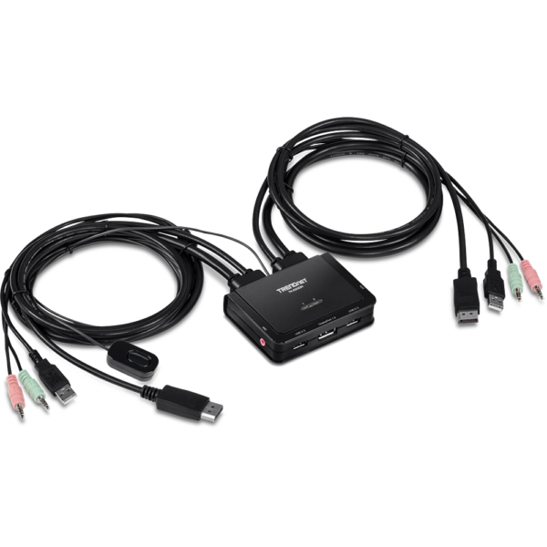 2-Port 4K DisplayPort KVM Switch