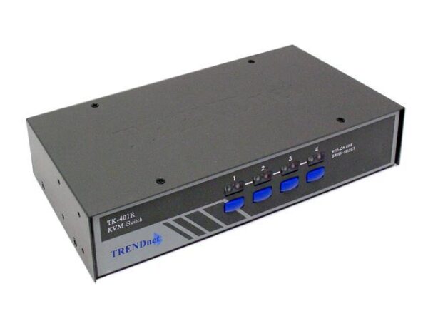 KVM SWITCH TK-401R 4-PORT RACK MOUNT SWITCH PS2