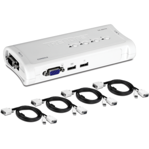 KVM SWITCH TK-407K 4-PORT USB/VGA TRENDNET