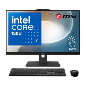 MSI AIO AM242TP, Core i7-150U, 16GB DDR5, 1TB NVMe + 1TB HDD, 23.8" FHD Touchscreen, Windows 11, Black.