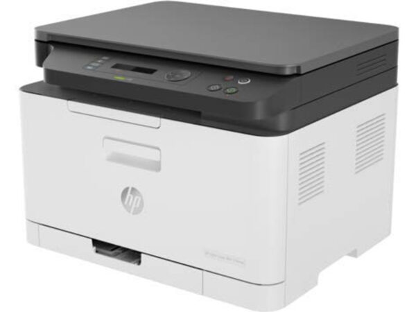 HP M178NW 3-in-1 Laser Color Printer, compact and efficient with print, copy, and scan functions for home and office use.