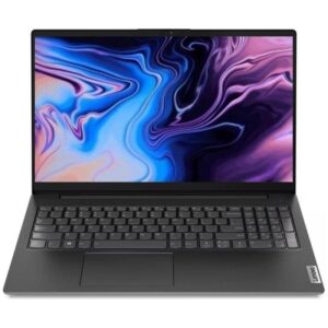 Lenovo V15 G3 IAP Laptop with Intel Core i5-1235U, 8GB RAM, and 512GB NVMe SSD, featuring a 15.6-inch Full HD display and Intel Iris Xe Graphics.