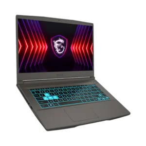 MSI Thin 15 B13UC-1000US gaming laptop featuring an Intel Core i5-13420H processor, 16GB RAM, 512GB SSD, NVIDIA RTX 3050 graphics, and a 15.6-inch FHD 144Hz display.