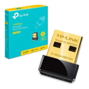 TP-Link TL-WN725N Nano USB Wi-Fi Adapter for reliable wireless networking.