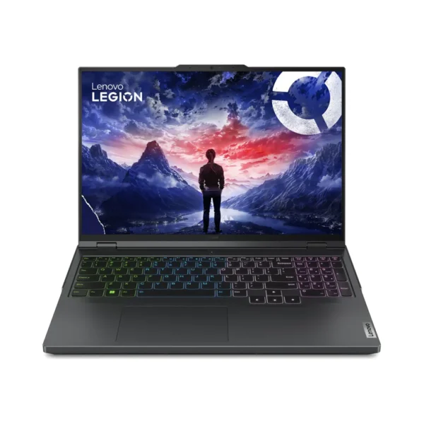 Lenovo Legion Pro 7 83DE0008US gaming laptop featuring a 16-inch QHD 240Hz display, Intel Core i9-14900HX processor, 32GB RAM, 1TB SSD, NVIDIA GeForce RTX 4090 16GB graphics, Windows 11, in Eclipse Black color