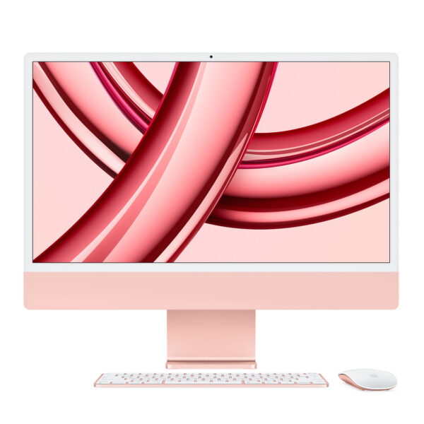 Apple M4 8-Core Chip Desktop in Pink with 24-inch Retina Display, Magic Keyboard with Touch ID, and Magic Mouse