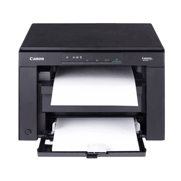 Canon MF-3010 3-in-1 laser printer with print, scan, and copy features in a compact design