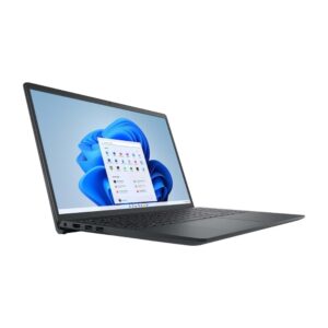 Dell Inspiron i7445 laptop with AMD Ryzen 5 8640HS, 8GB DDR5 RAM, 512GB NVMe SSD, 14-inch FHD+ touchscreen, 360-degree convertible design, and AMD Radeon graphics running Windows 11.