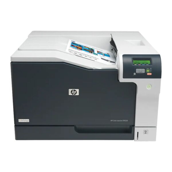 HP Color LaserJet CP5225DN A3 printer with color laser, duplex printing, and network connectivity