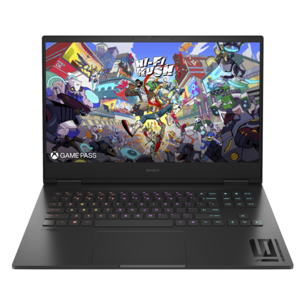 HP OMEN 16 912K7AV gaming laptop featuring Intel Core i9-14900HX, 16GB RAM, 1TB NVME SSD, 16" FHD display, and NVIDIA RTX 4070 GPU with Windows 11.