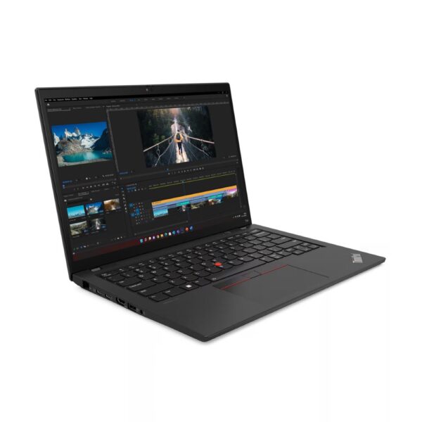 Lenovo ThinkPad T14 with Core i7, 16GB RAM, 512GB SSD, 14" WUXGA touchscreen, fingerprint reader, and IR webcam.