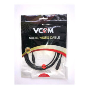 VCOM 1.8M HDMI Male to Male Cable with 24K gold-plated connectors for high-quality signal transfer.