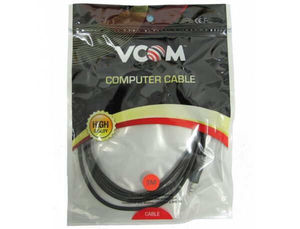 VCOM 3.0M 3.5mm Stereo Male to Female Audio Extension Cable for extended connectivity.