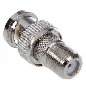 VCOM BNC Male to Female Connector Adapter for CCTV, video, and RF applications.