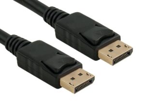 VCOM DisplayPort male to male cable, 3 meters, designed for high-quality video and audio transmission.