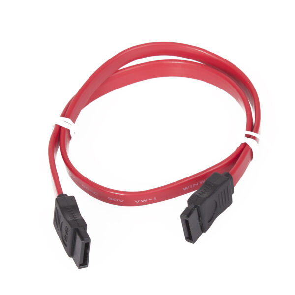 VCOM SAS to SATA cable, designed for connecting SAS drives to SATA interfaces for reliable data transfer.