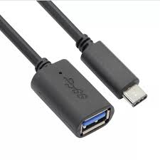 VCOM USB-C male to USB-A female adapter cable, for connecting USB-C devices to USB-A ports.