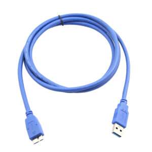 VCOM USB 3.0 cable, USB-C male to USB Micro-B male, 1.5 meters, designed for high-speed data transfer between devices.