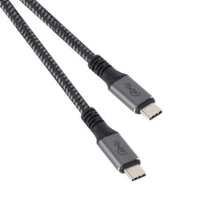 VCOM USB4 cable, USB-C male to USB-C male, 2 meters, designed for high-speed data transfer and fast charging between USB-C devices.