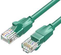 VCOM UTP Cat6 patch cable, 0.5 meters, with 0.57mm CCA conductors and a button latch for secure and efficient networking connections.