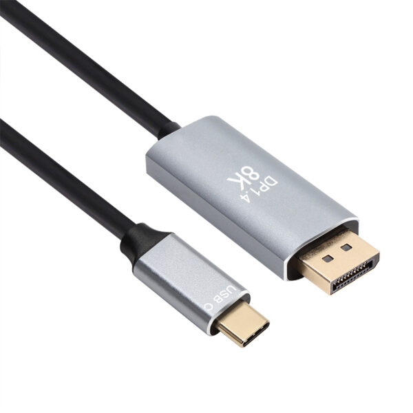 VCOM USB-C to HDMI A/F dongle, supporting 8K resolution, with a durable aluminum shell for effective heat dissipation and high-quality video output.