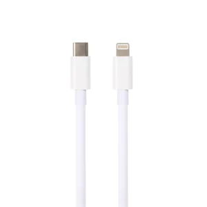 VCOM USB-C to Lightning cable, 18W power delivery, designed for fast charging and data transfer for Apple devices.